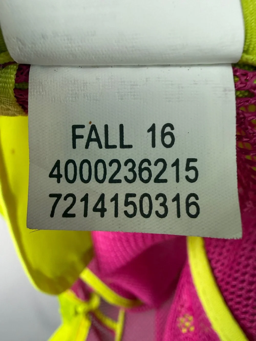 JanSport Mesh Pack Backpack Pink Neon Yellow See-Through Sz OS